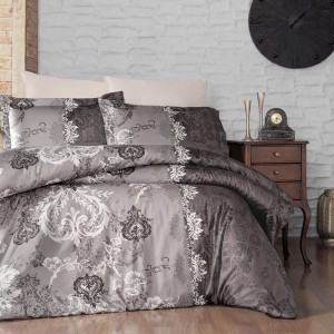 Постельное белье Do&Co Delux "Lona", 2-х спальное (евро), коричневый