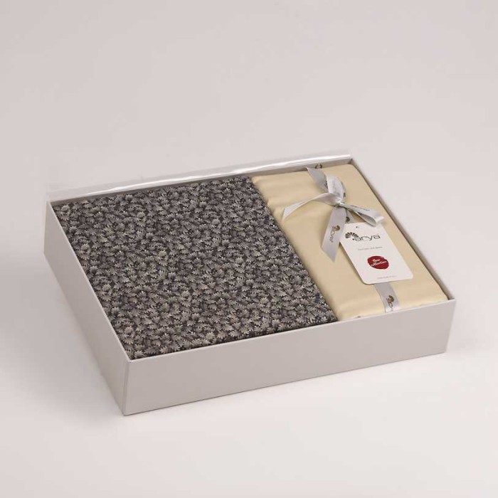 Постельное белье Arya Alamode "Kilan", 2-х спальное (евро), бежевый