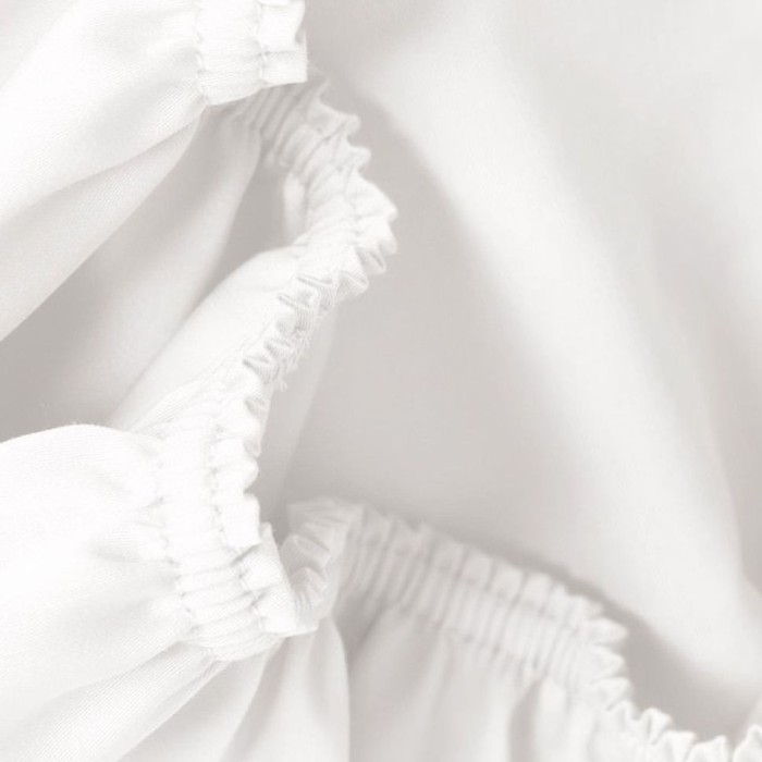 Простыня German Grass "Arctic White Brilliant", 160x200+40 см, белый