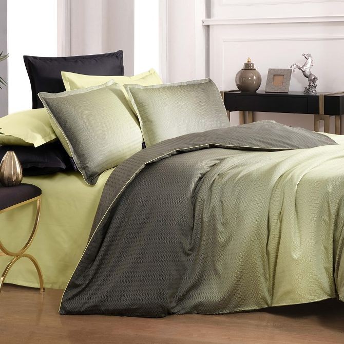 Постельное белье Sarev тенсель "Solido", 2-х спальное (евро), зеленый