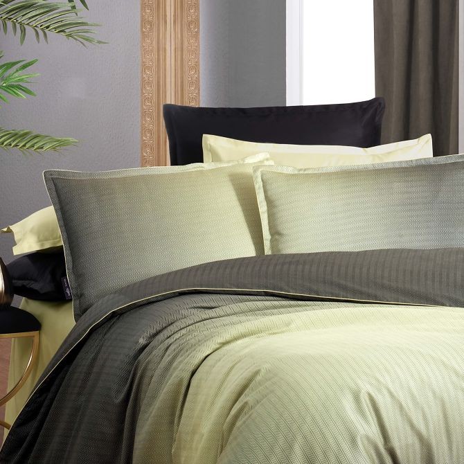 Постельное белье Sarev тенсель "Solido", 2-х спальное (евро), зеленый