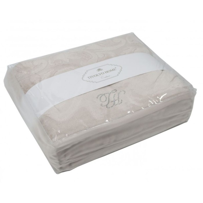 Набор полотенец Tivolyo "Baroc", 3 шт, бежевый