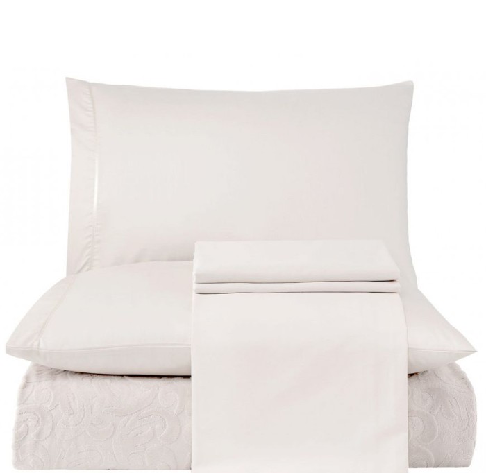 Комплект с покрывалом Tivolyo "Baroc", 220x240 см, кремовый