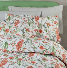 Постельное белье MIRABELLO "PRIMAVERA R05", 2-х спальное (евро), коралловый
