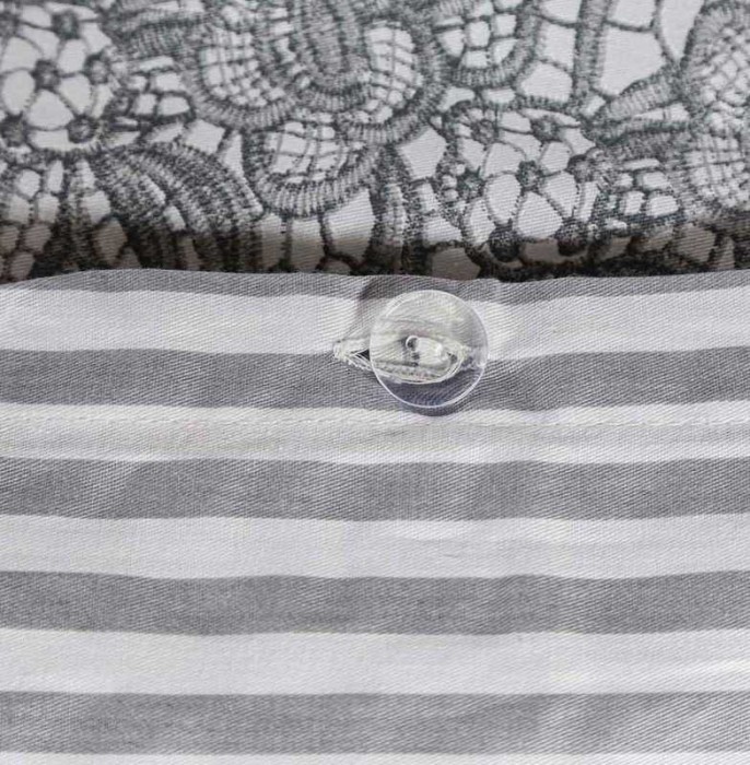 Постельное белье Arya Simple Living "Tiny", 2-х спальное (евро), серый