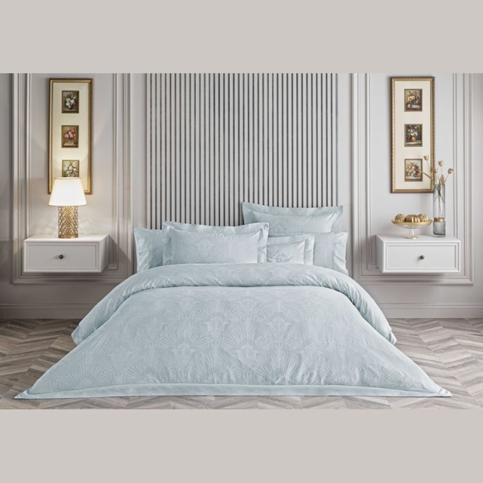 Постельное белье Valeron Jakar "Salvia", king-size, голубой