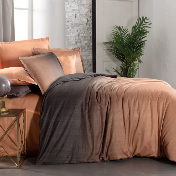 Постельное белье Sarev тенсель "Solido", 2-х спальное (евро), коричневый