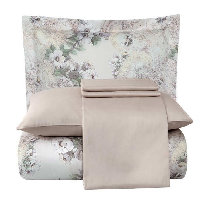 Постельное белье Tivolyo Deluxe "Nikita", 2-х спальное (евро), пудра