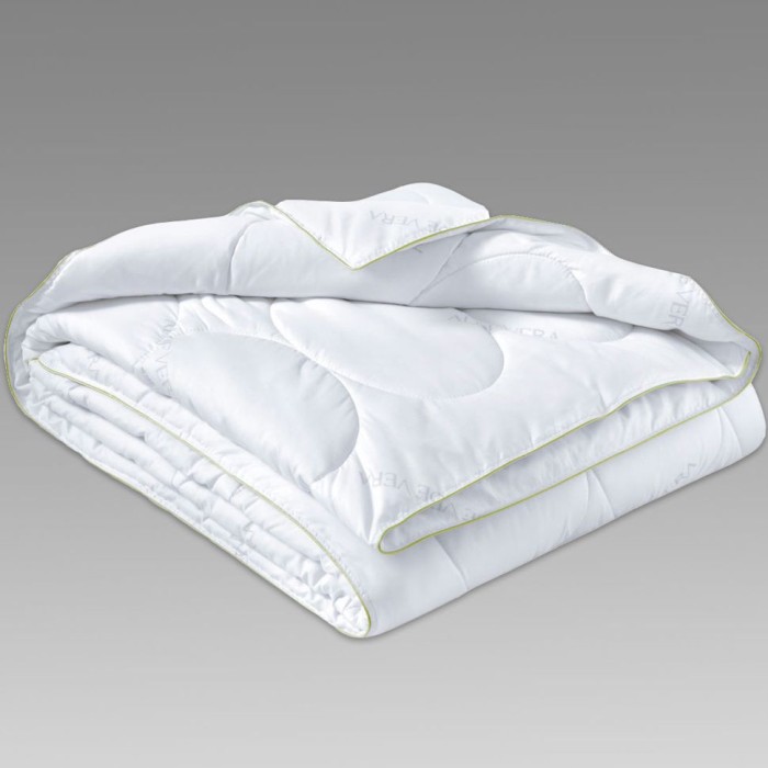 Одеяло Arya алоэ Вера "Nano", 195x215 см, белый