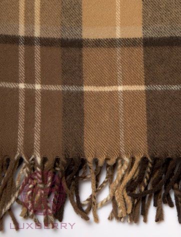 Плед Luxberry шерсть "Vandyck", 130x170 см, бежево-коричневый