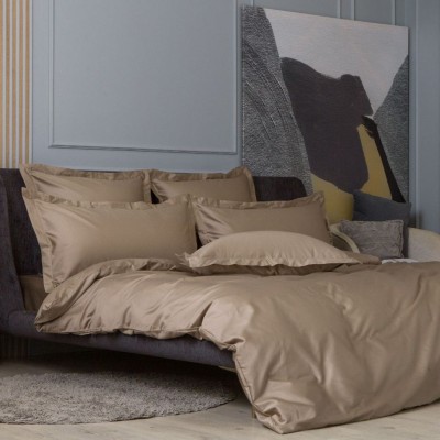 Постельное белье  German Grass на резинке &quot;Caramel Beige Allure&quot;, 1,5 спальное, бежевый