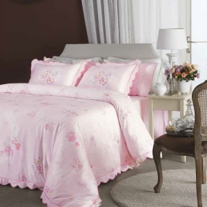 Постельное белье VALERON USC "MADELINE", 2-х спальное (евро), розовый