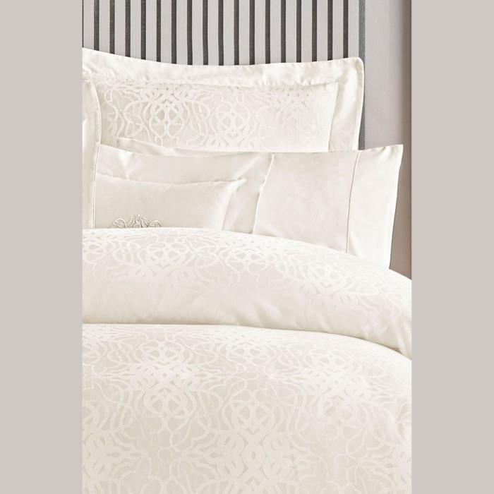 Постельное белье Valeron Jakar "Valois", king-size, экрю