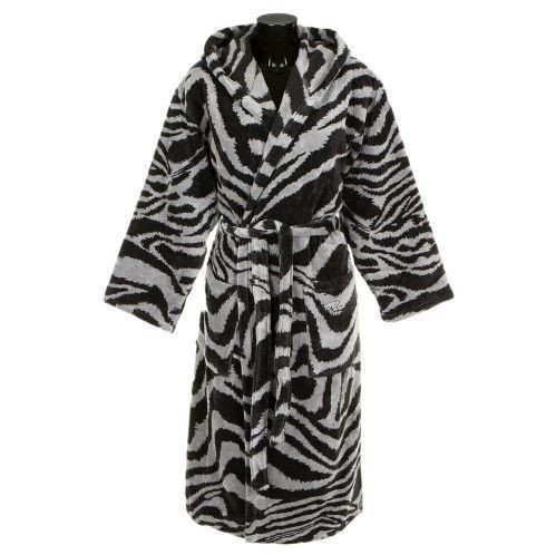 Халат Roberto Cavalli "Zebra 005" шалька, L-XL, черный