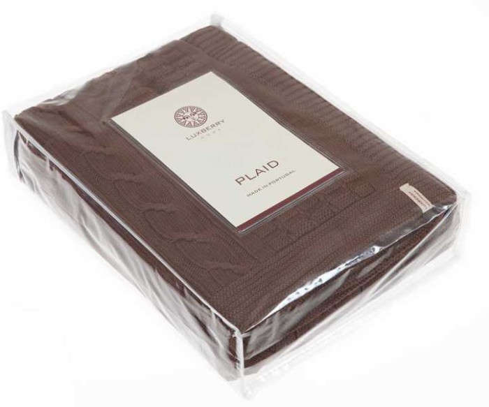 Плед Luxberry "Imperio 233", 200x220 см, коричневая замша