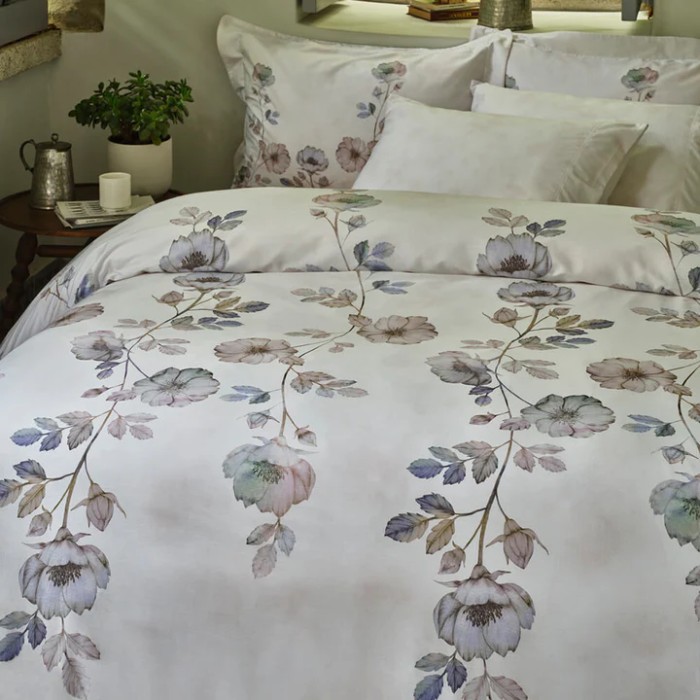 Постельное белье Valeron USC "Fleurine", 2-х спальное (евро), синий