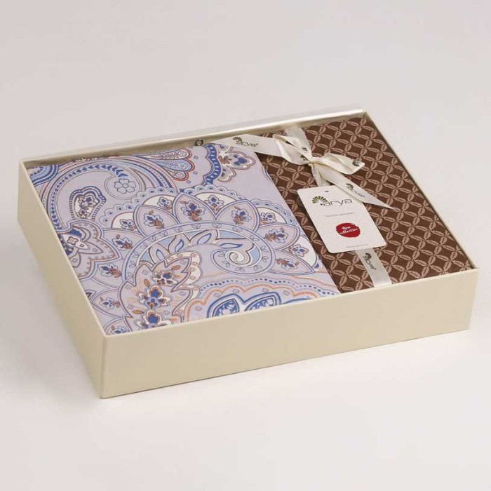 Постельное белье Arya Simple Living "Marquis", семейное, лиловый