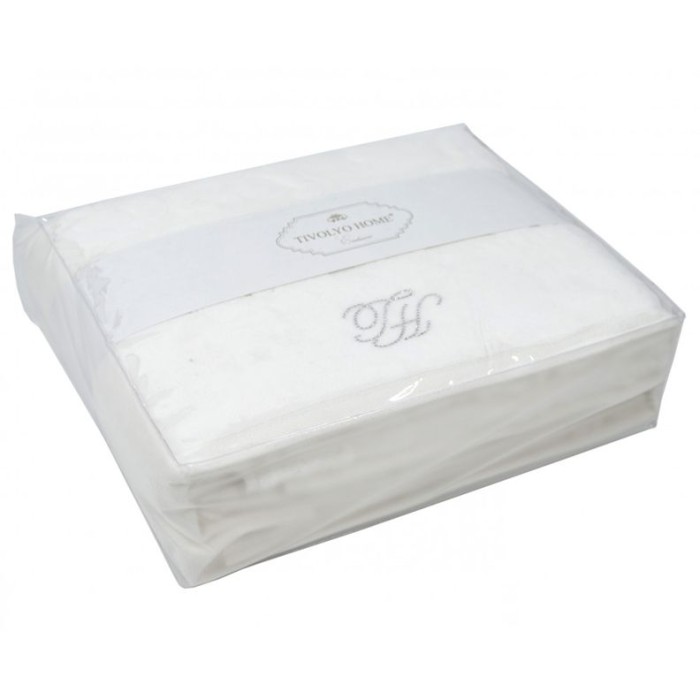 Набор полотенец Tivolyo "Baroc", 3 шт, кремовый