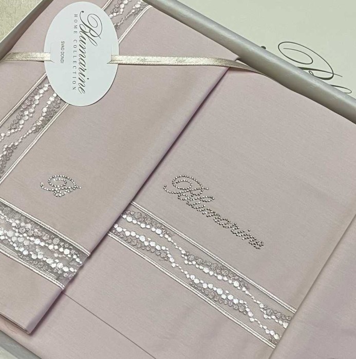 Постельное белье BLUMARINE "Jasmine", 2-х спальное (евро), розовый