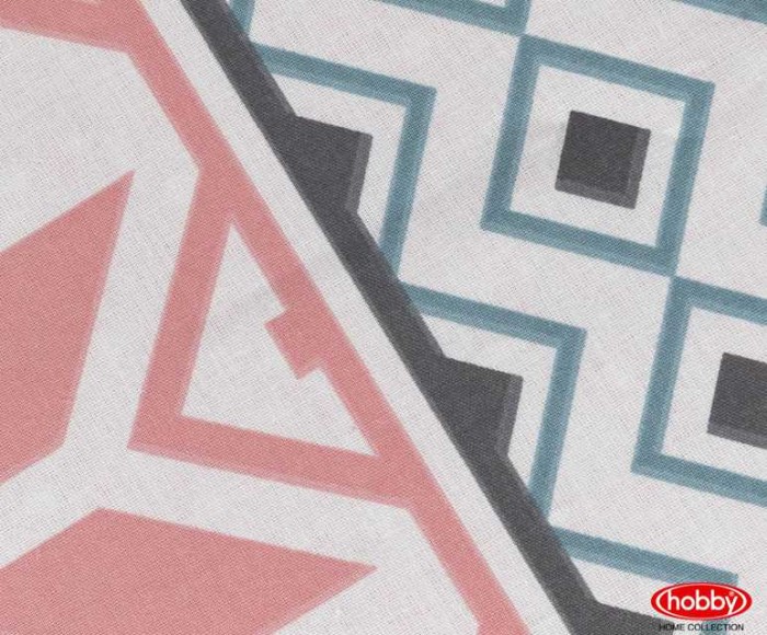 Постельное белье Hobby поплин "Carla", 1,5 спальное, персиковый