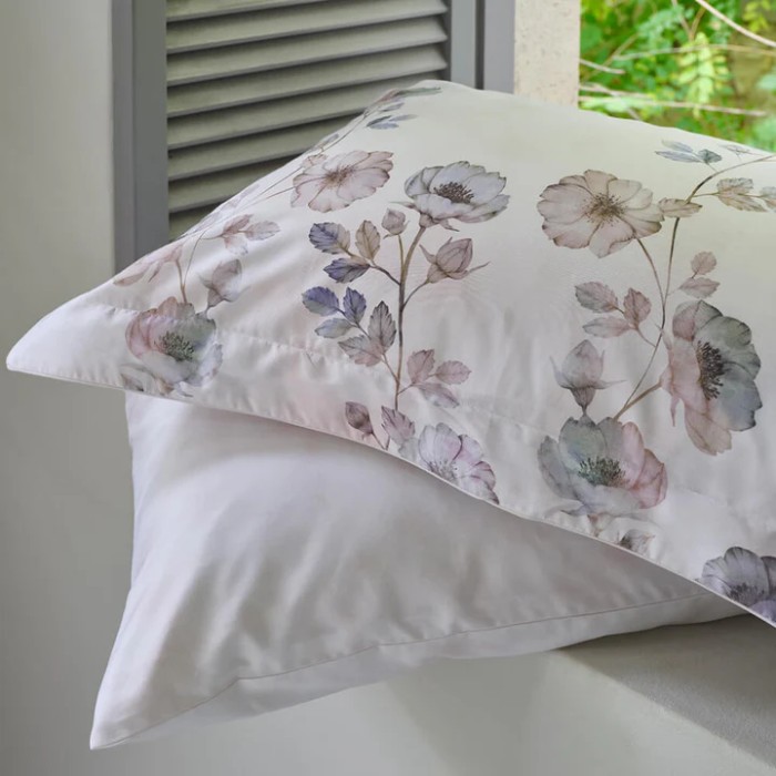 Постельное белье Valeron USC "Fleurine", king-size, синий