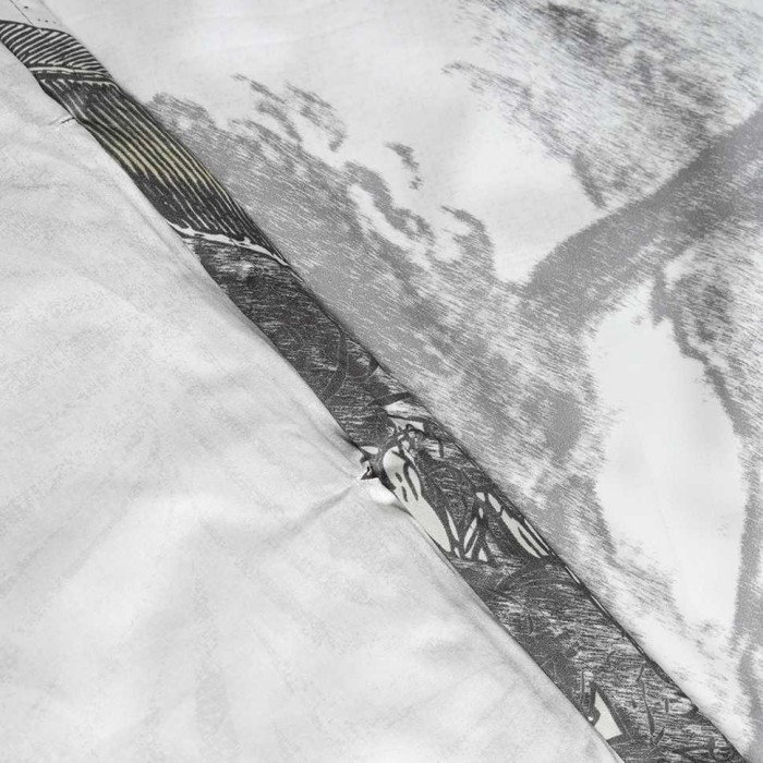 Постельное белье Valeron USC "Floresta", 2-х спальный (евро), серый