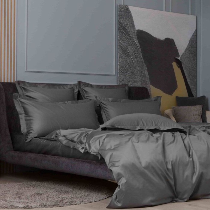 Наволочка German Grass "Graphite Allure", 50x70 см, 2 шт, серый