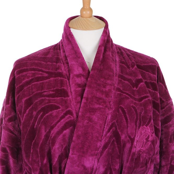 Халат Roberto Cavalli "Zebrona 769" кимоно, L-XL, фиолетовый