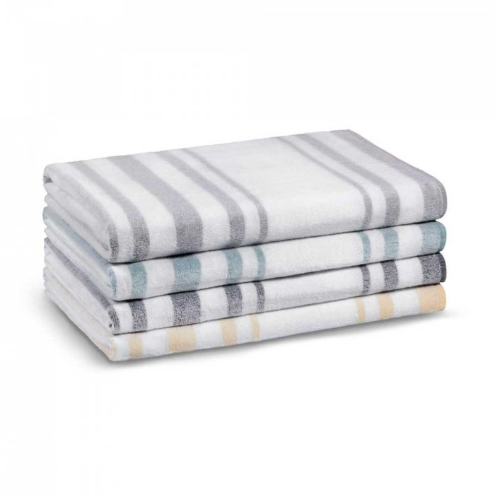 Полотенце Lappartement пляжное "Otto", 100x180 см, бело-синий