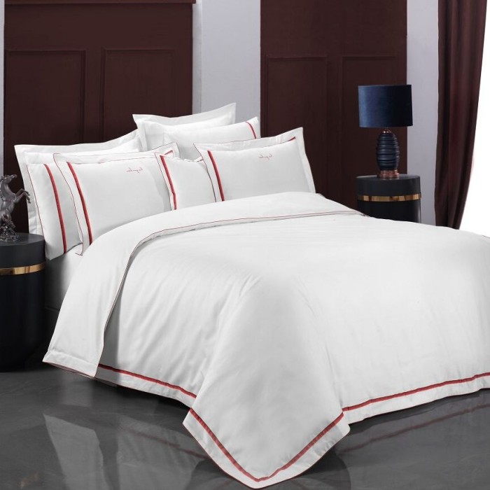 Постельное белье Sarev Elite "Odeo", 2-х спальное (евро), белый