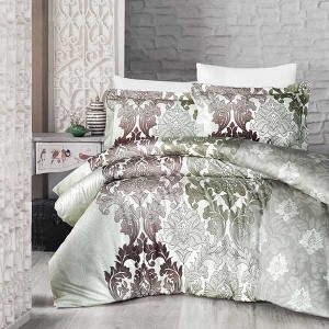 Постельное белье Do&Co Delux "Sierra", 2-х спальное (евро), светло-зелёный