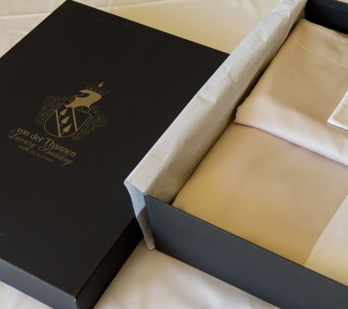 Постельное белье Von der Thannen "Twist White And Beige", семейное