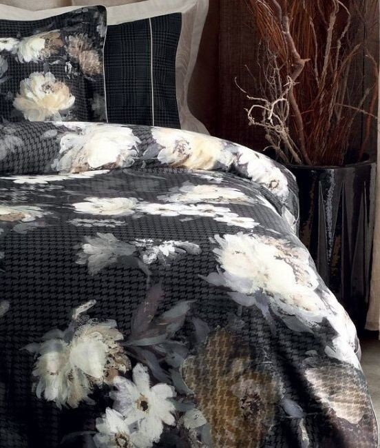 Постельное белье Valeron USC "Lillis", king-size, V01, черный