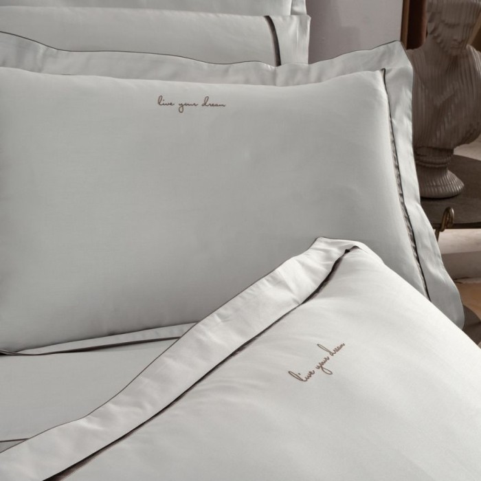 Постельное белье Sarev Elite "Odeo", 2-х спальное (евро), бежевый