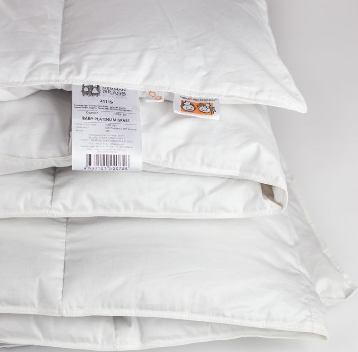 Одеяло Prinz and Prinzessin пуховое "Baby Platinum", 100x135 см, всесезонное