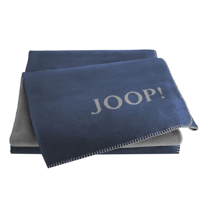 Плед Biederlack хлопок "Joop", 150x200 см, синий