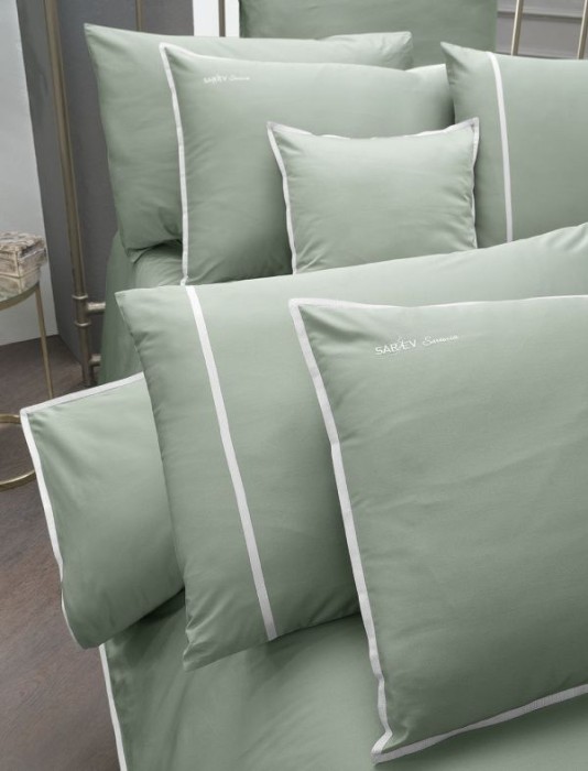 Постельное белье Sarev Deluxe "Sartoria", 2-х спальное (евро), зеленый