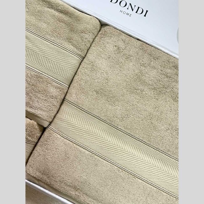 Комплект полотенец Svad Dondi "Nirvana", 3 шт, бежевый