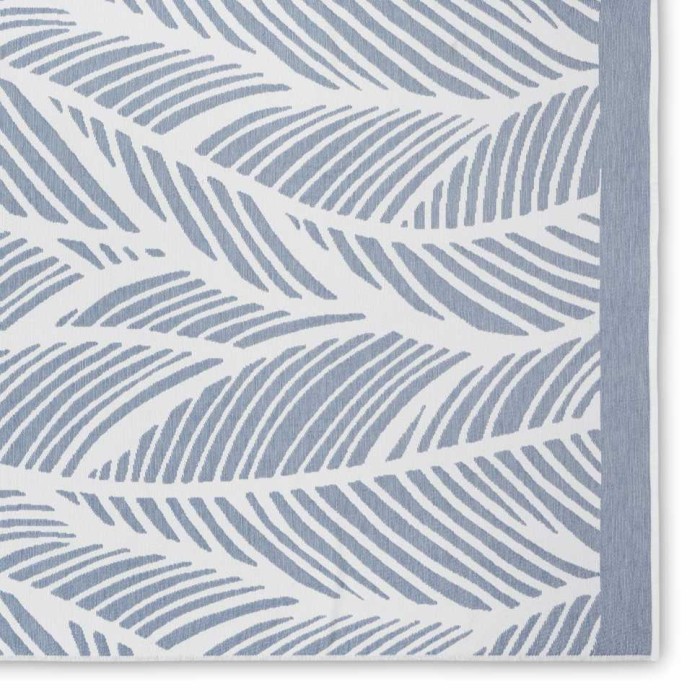 Полотенце Hamam пляжное "Fraser", 100x180 см, бело-голубой