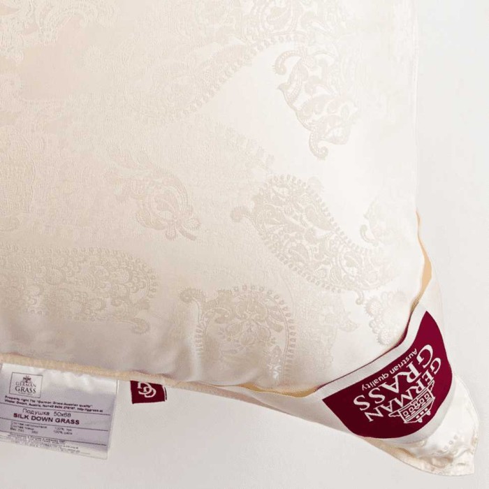 Подушка German Grass пуховая "Silk Down", 50x70 см, упругая