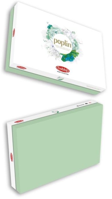 Постельное белье Hobby поплин "Power 3D", 1,5 спальное, зеленый