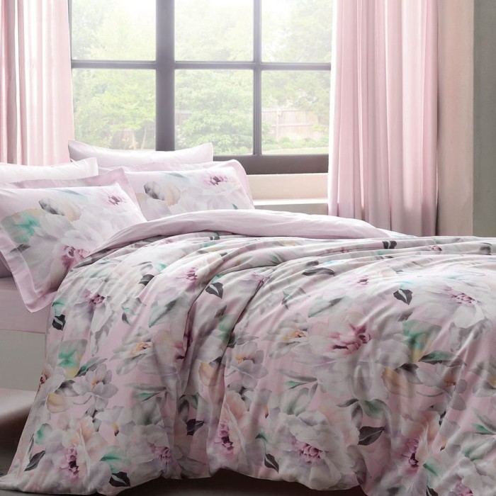 Постельное белье Tivolyo Deluxe "Fulmine", 2-х спальное (евро), розовый