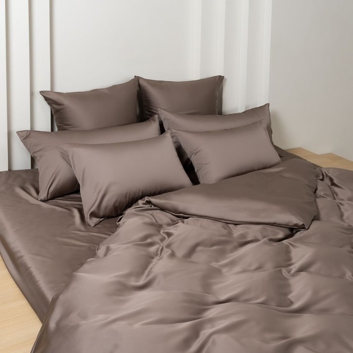 Постельное белье German Grass Tencel "Brown Brilliant", семейное