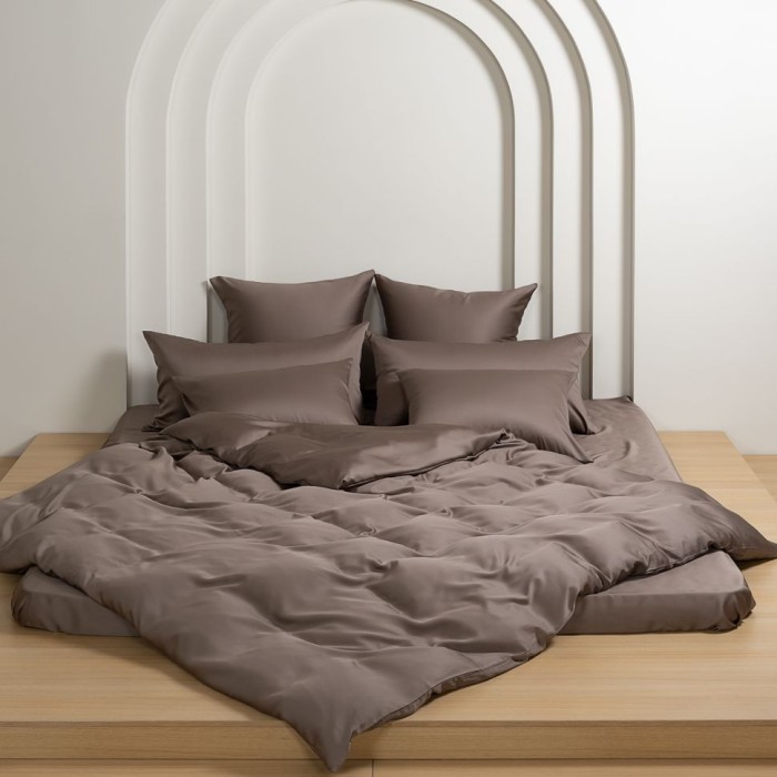 Постельное белье German Grass Tencel "Brown Brilliant", семейное