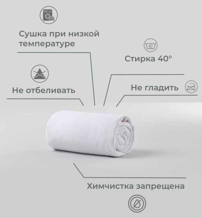 Наматрасник Kamasana с юбкой "Estel", 200x200x30 см