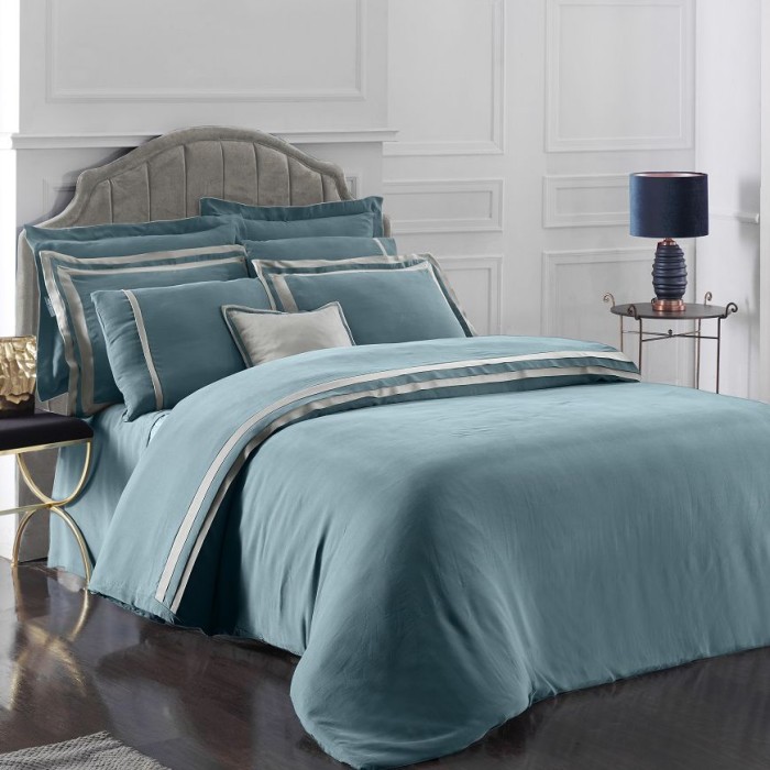 Постельное белье Sarev купра Elite "Kimera", 2-х спальное (евро), синий