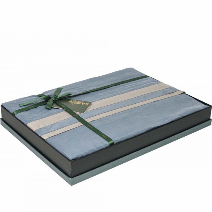 Постельное белье Sarev купра Elite "Kimera", 2-х спальное (евро), синий