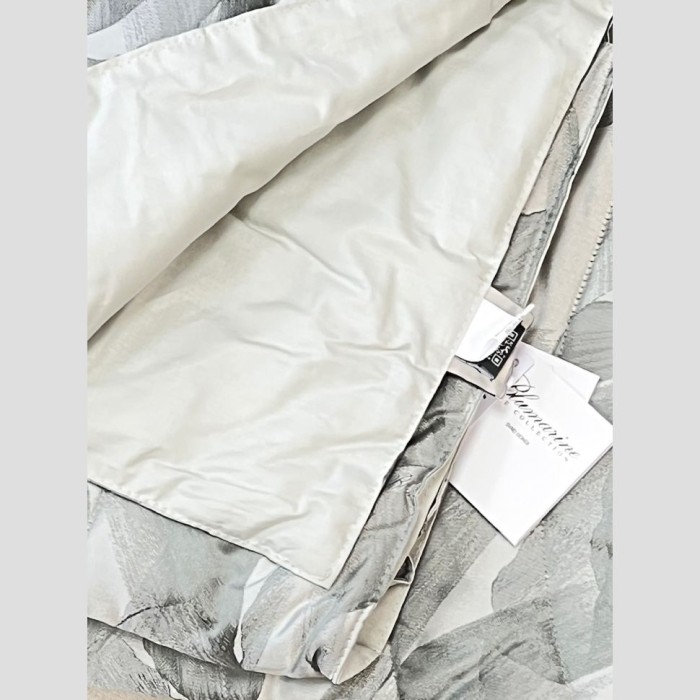 Покрывало Blumarine жаккард "Vera", 270x270 см, серо-голубой