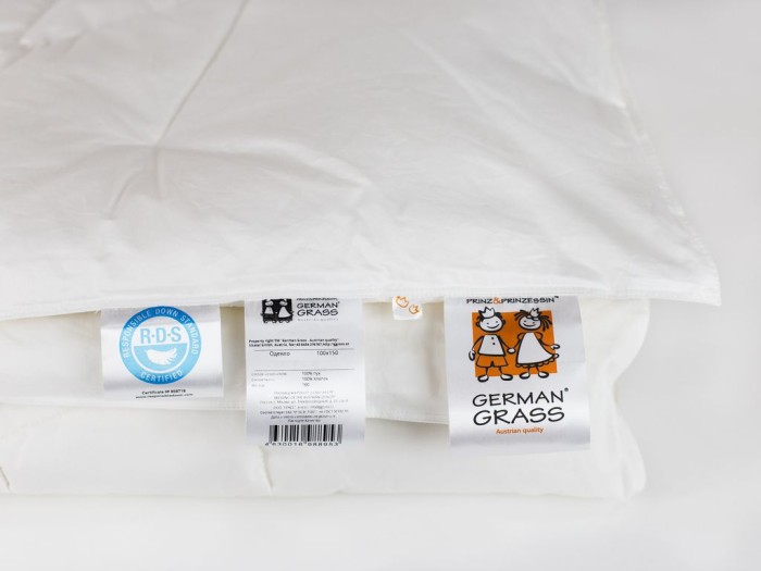 Одеяло Prinz and Prinzessin пуховое "Baby Royal", 100x150 см, теплое