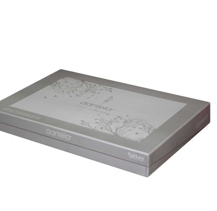 Постельное белье Dantela печатное "Lina", 2-х спальное (евро), зеленый